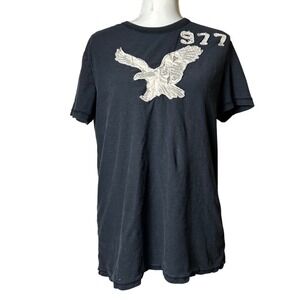 American Eagle Outfitters Mens T-Shirt Medium Eagle Graphic Y2K Grunge‎